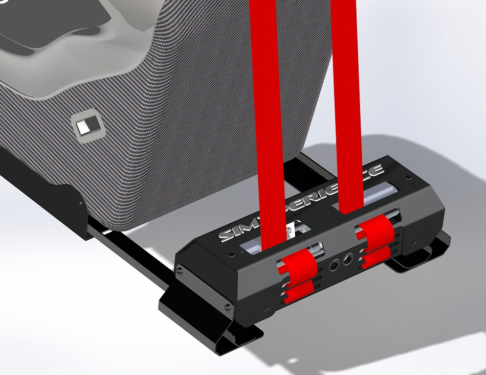 Sim racing sales seat mount